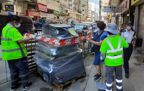 張貼「移走障礙物通知書」1