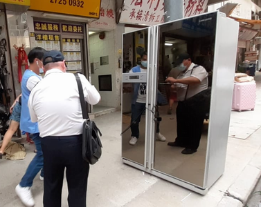 張貼「移走障礙物通知書」2