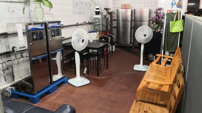灣仔區三板街垃圾收集站內增設供應冷熱水的飲水機及休息間