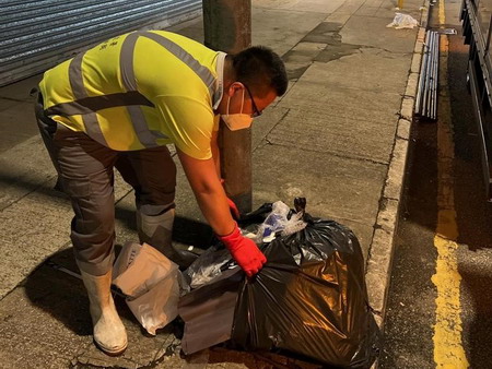 加強非法棄置垃圾黑點的清理行動