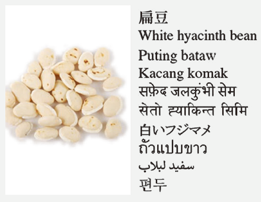 White hyacinth bean