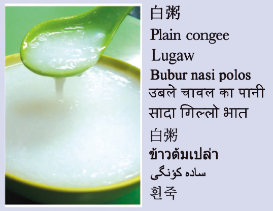 Plain congee